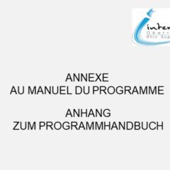 Annexe au manuel du programme mise à jour