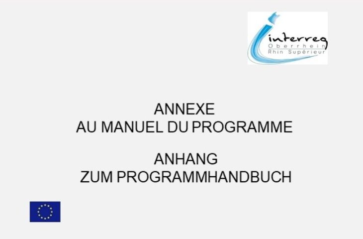 Annexe au manuel du programme mise à jour