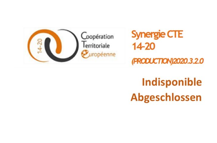 SYNERGIE-CTE indisponible du 3 au 10 janvier 2021