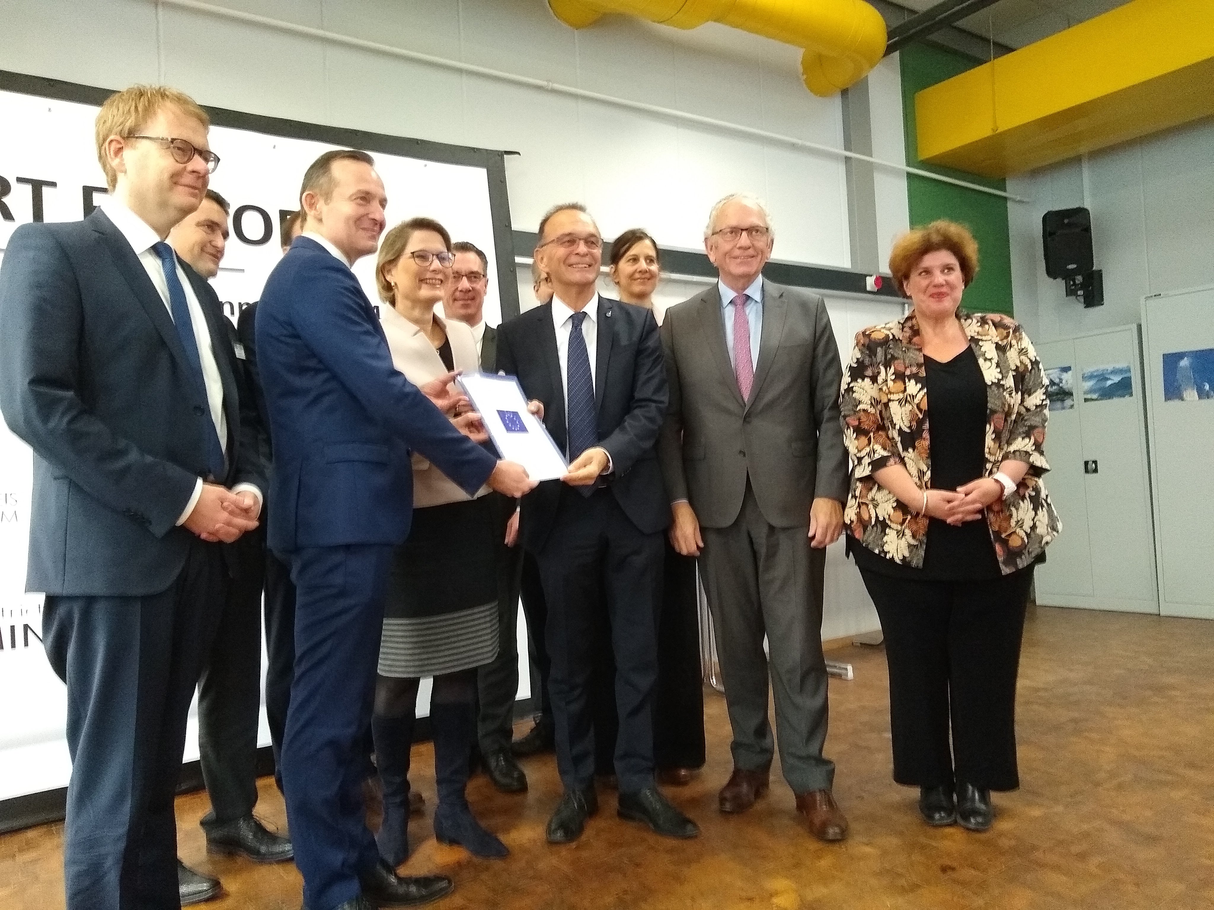 « Smart Factory » : Remise de la notification de cofinancement INTERREG