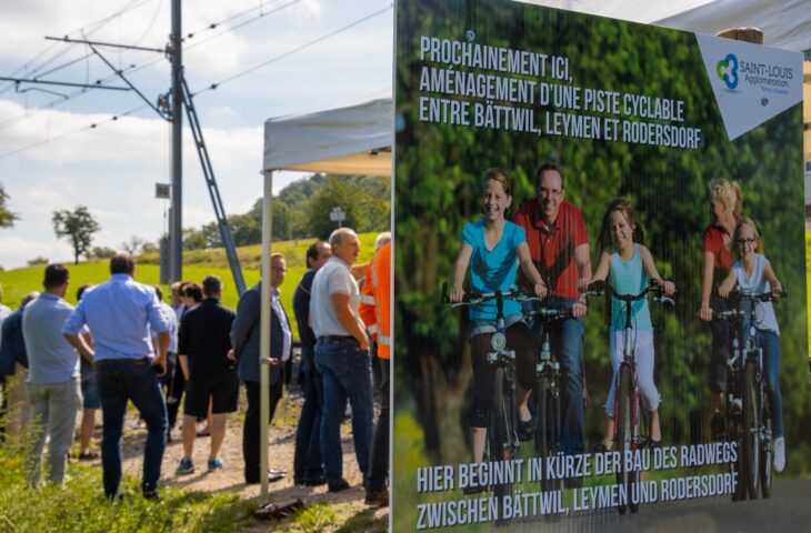 Bientôt une nouvelle piste cyclable transfrontalière pour relier Leymen (F) à Rodersdorf (CH)