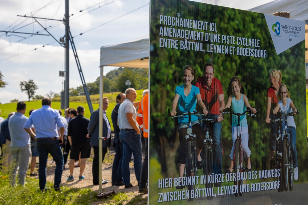 Bientôt une nouvelle piste cyclable transfrontalière pour relier Leymen (F) à Rodersdorf (CH)