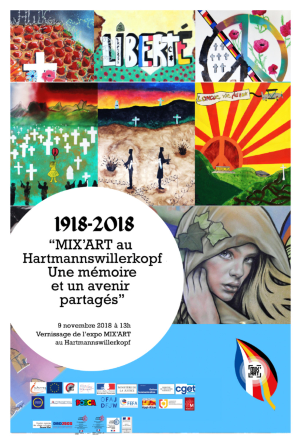 Ateliers artistiques et citoyens Mix’art au Hartmannswillerkopf 2018