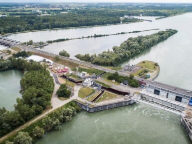 PK309 : Traversée sécurisée du Rhin pour cyclistes et piétons entre Gambsheim et Rheinau