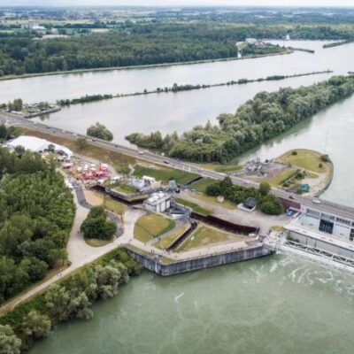 PK309 : Traversée sécurisée du Rhin pour cyclistes et piétons entre Gambsheim et Rheinau