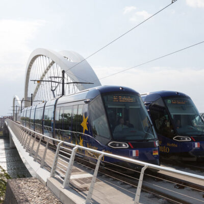 Construction de l’extension Est de la ligne tram D du réseau strasbourgeois jusqu’à Kehl