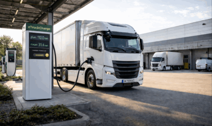 Vers un réseau de recharge transfrontalier partagé pour camions électrique de marchandises